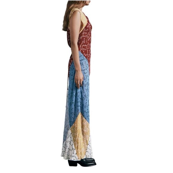 NWT Rag & Bone floral patchwork maxi dress  Size XS - Picture 5 of 6